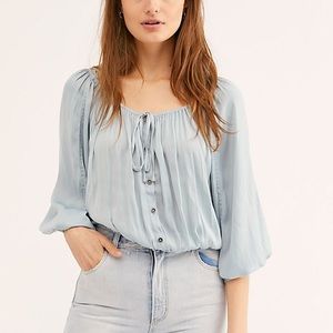 Free People Kiss in the cheek top